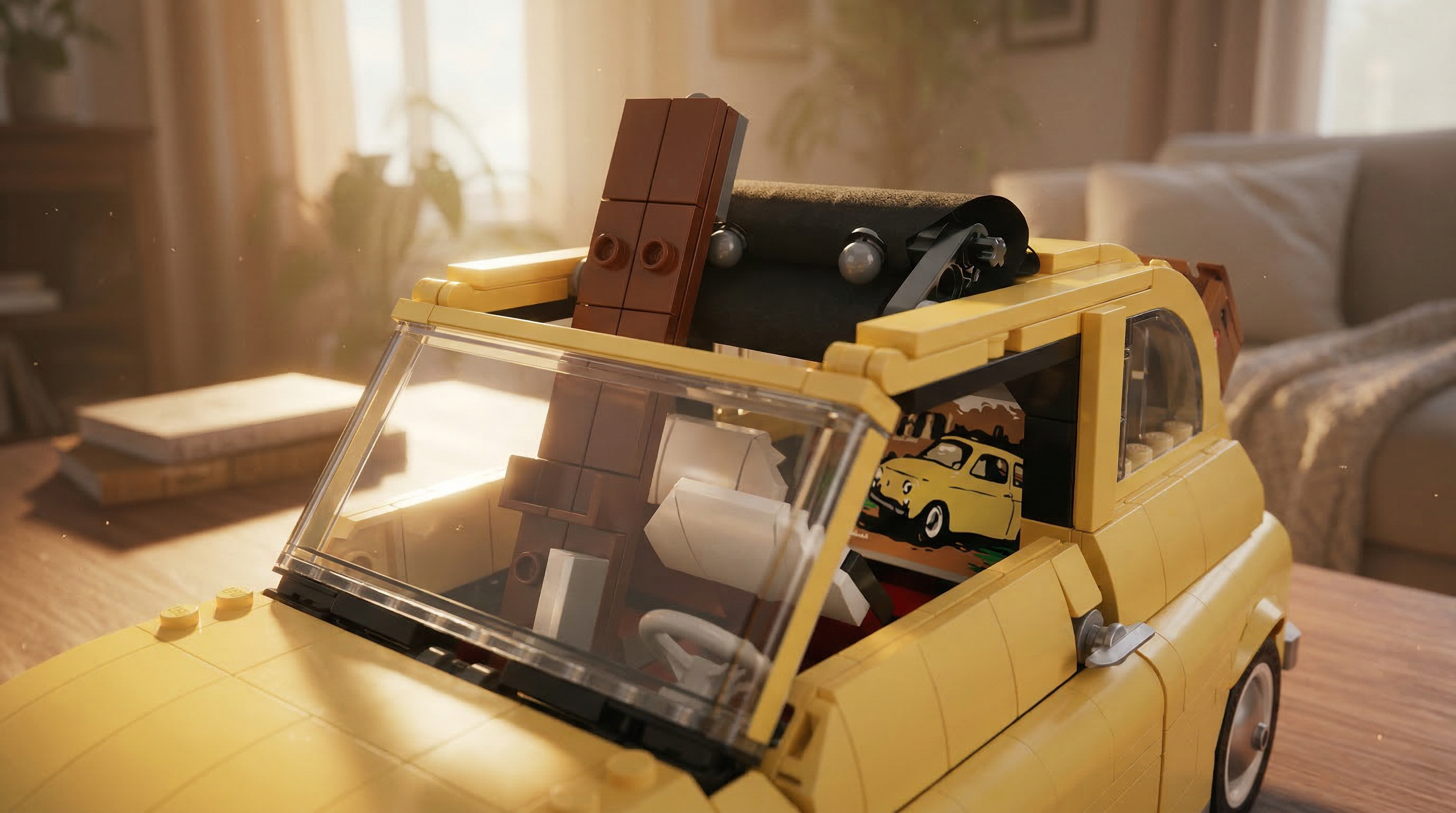 Modelo Fiat 500 clássico para coleção